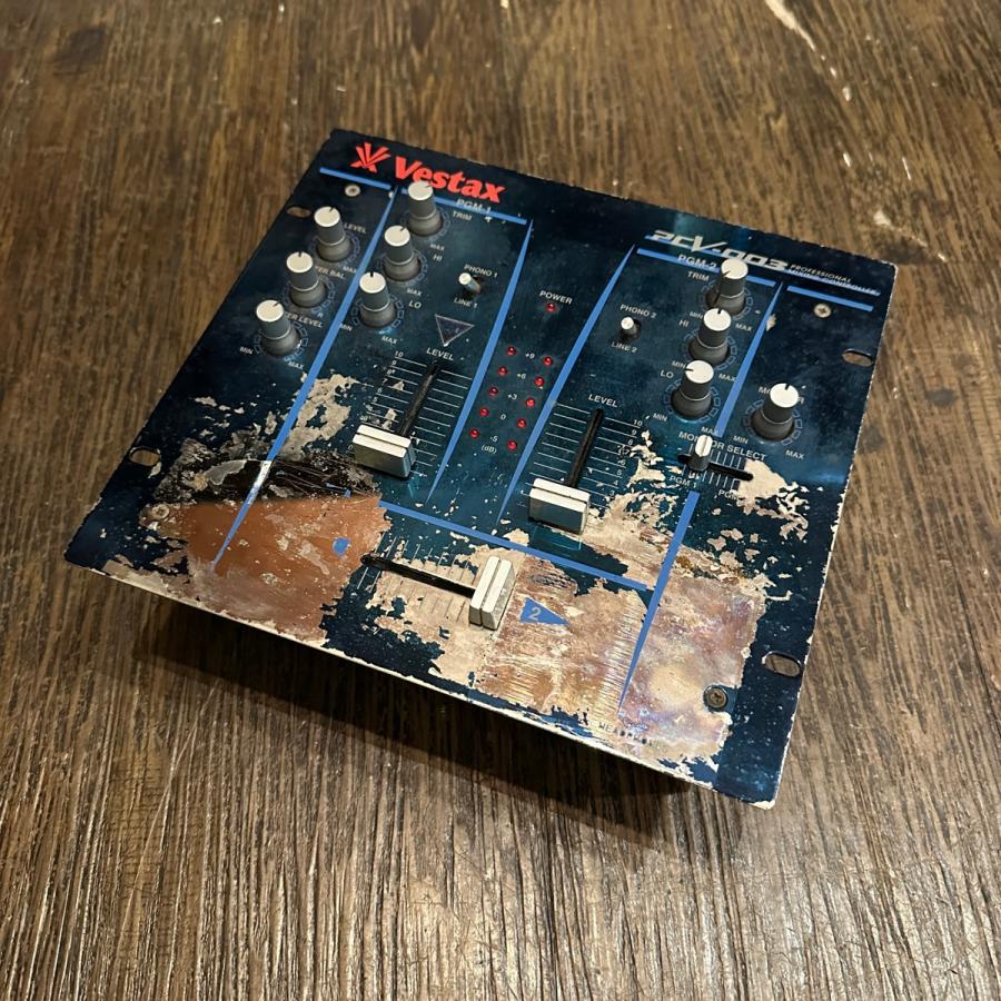 VESTAX PCV-003 動作確認済み　　メタリックレッド　DJミキサー Vestax（ベスタクス） Vestax PCV-003 ヴェスタクス DJミキサー -d179