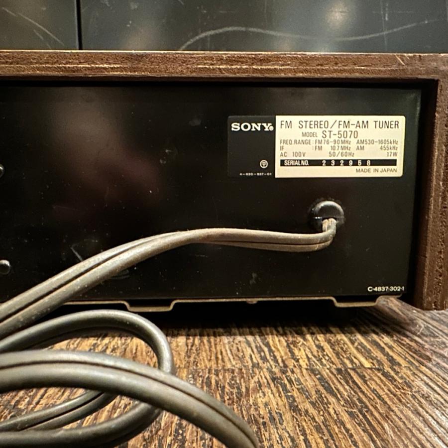 SONY（ソニー） Sony ST-5070 1975年製 AM/FM チューナー ラジオ -d213