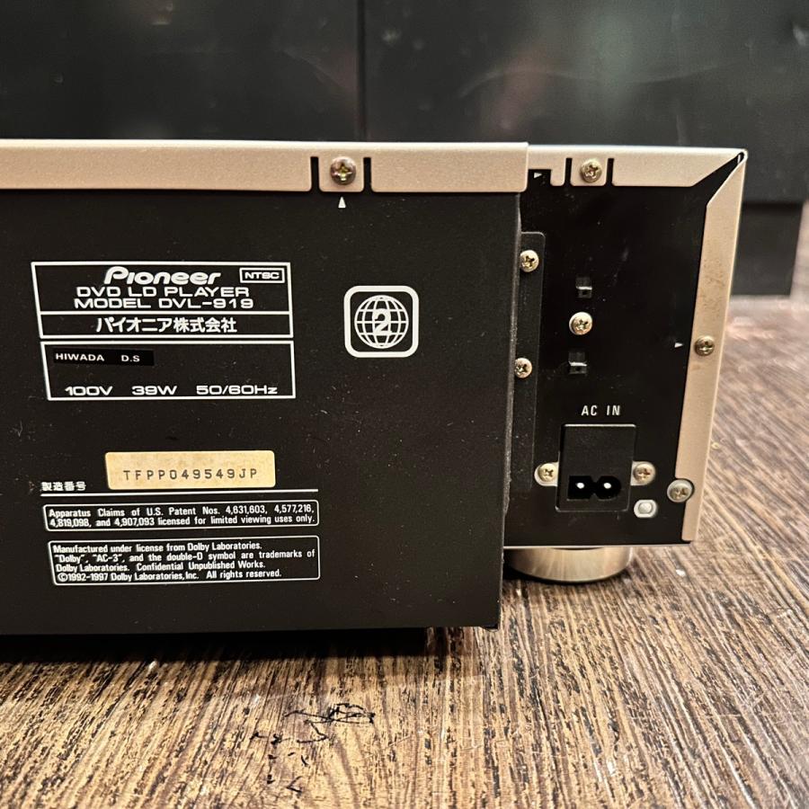 Pioneer DVD LDプレーヤー DVL-919 レーザーディスク 動作品 Pioneer DVL-919 レーザーディスクプレーヤー DVD LD プレーヤー