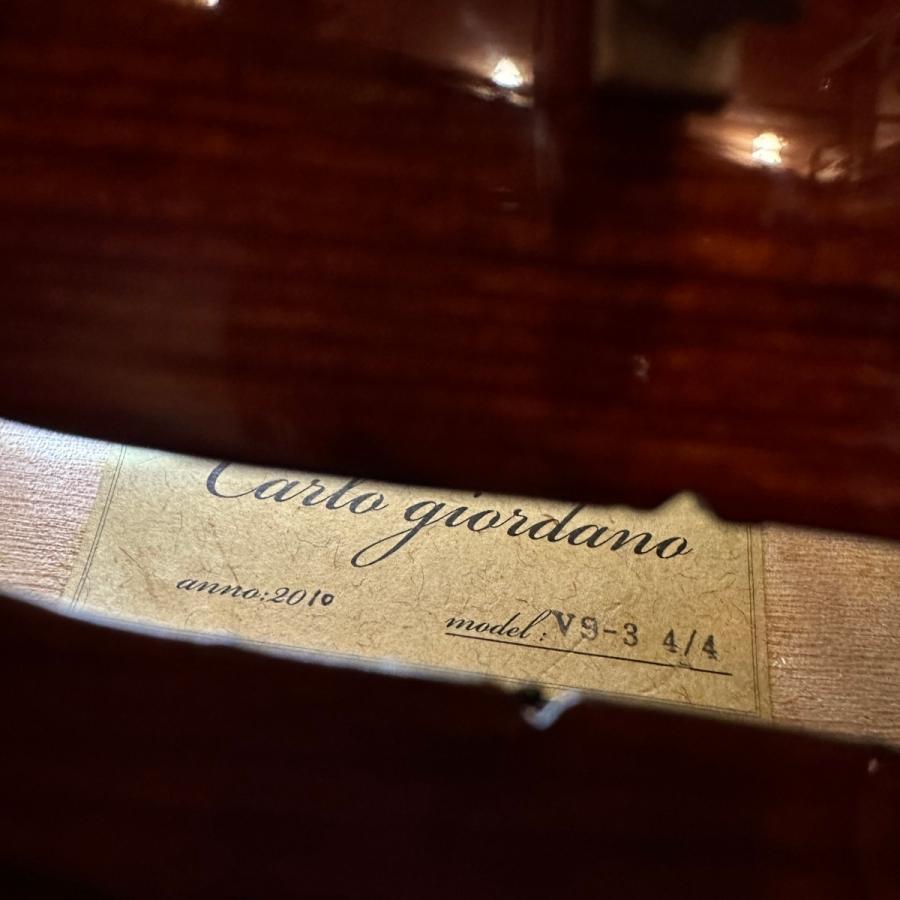 楽器 Carlo Giordano VS-3 4/4 anno.2010 Carlo giordano VS-3 4/4 Violin カルロジョルダーノ バイオリン -d655