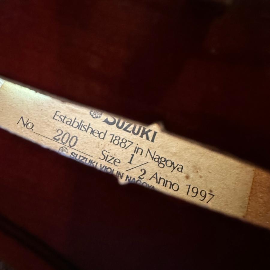 鈴木楽器製作所 Suzuki No.200 1997年製 1/2 Violin スズキ 分数