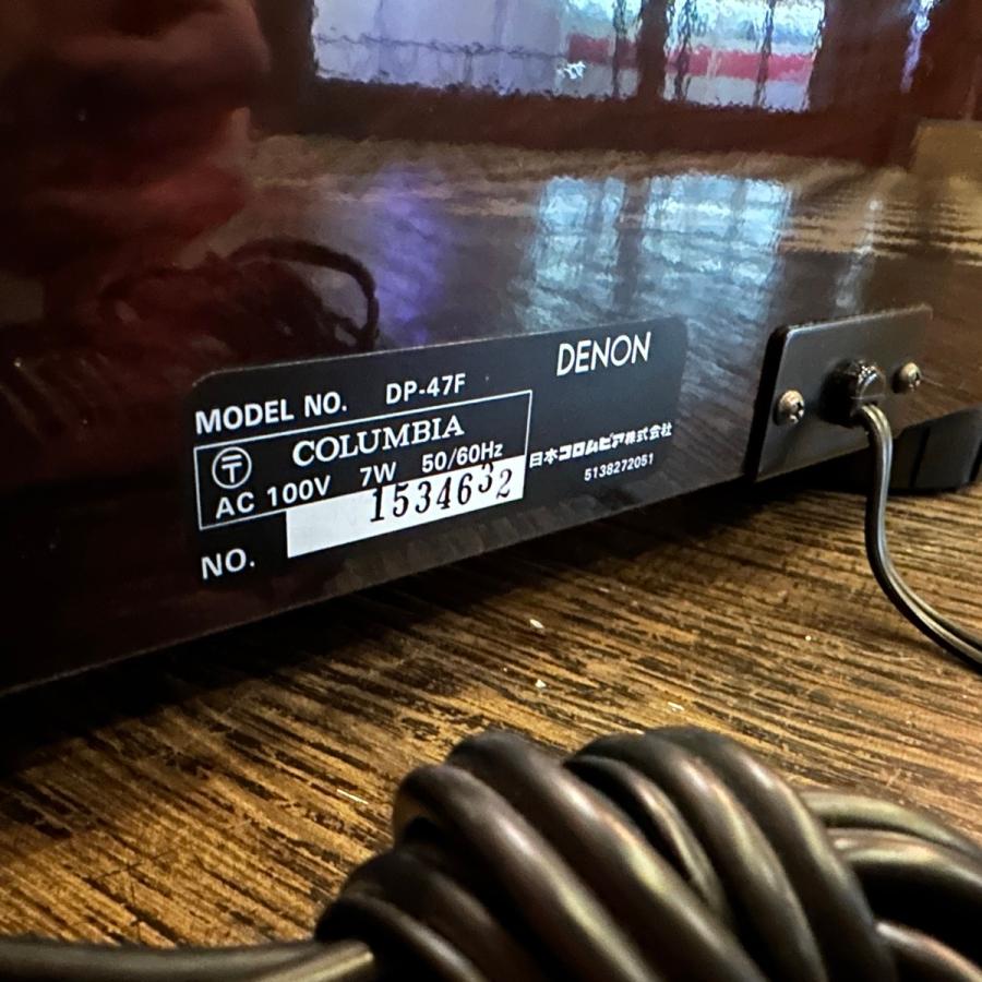 オーディオ機器 DENON DP-47F レコードプレーヤー本体