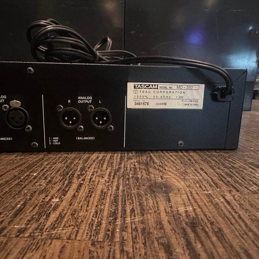 TASCAM Tascam MD-350 業務用 MDレコーダー タスカム -e350 TASCAM Tascam MD-350 業務用 MDレコーダー タスカム -e350