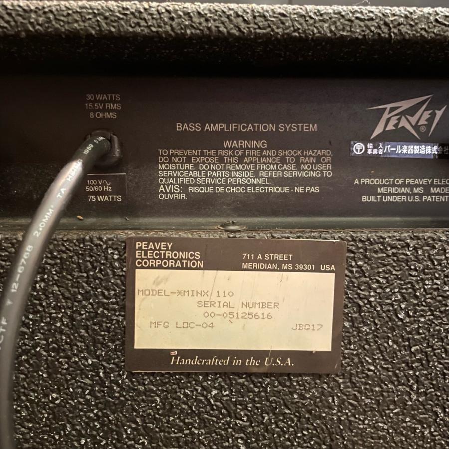 Peavey MinX 110 Bass Amplifer ピーヴィー ベースアンプ -GrunSound