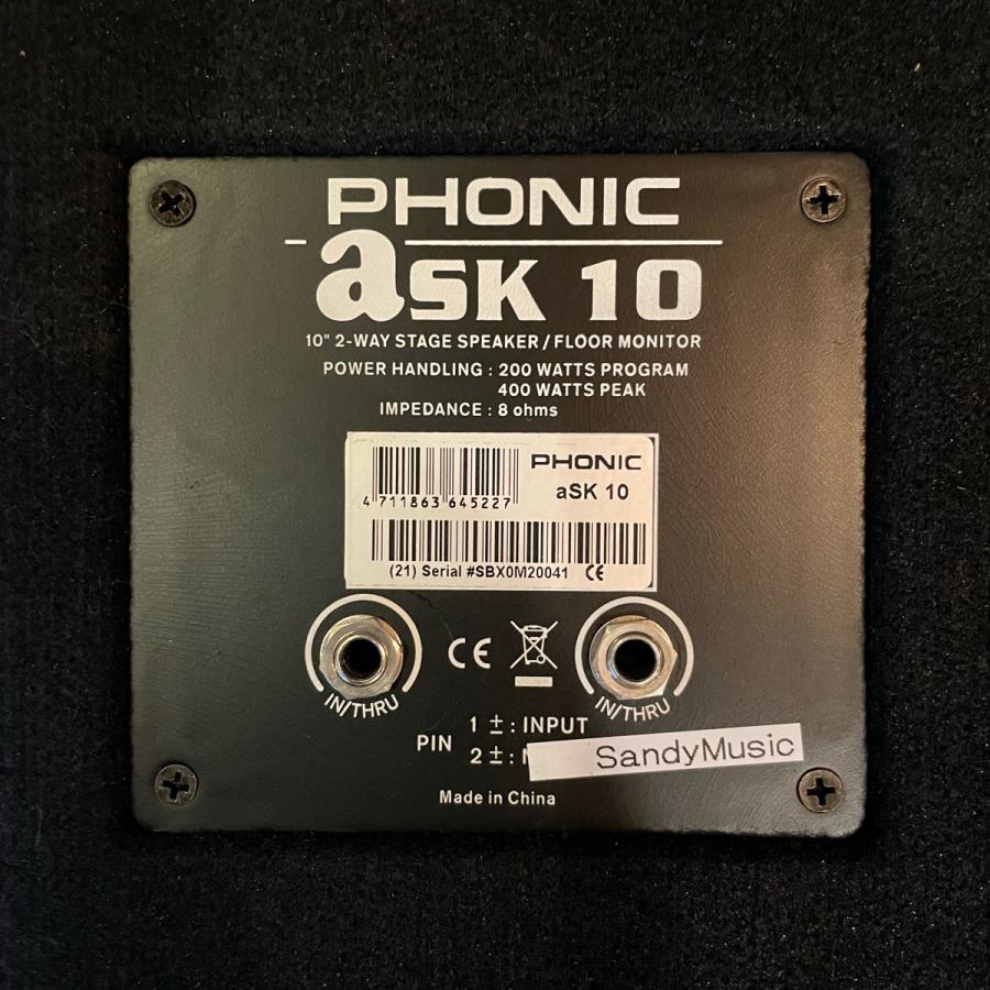 PHONIC aSK10 美品 Phonic ask10 Speaker フォニック スピーカー -GrunSound-f621