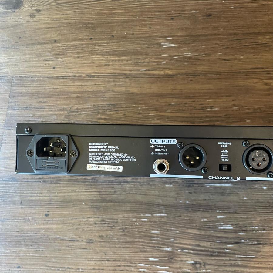 Behringer PRO-XL MDX2600 コンプレッサー べリンガー デジタル