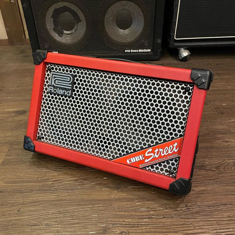 お中元 Roland Cube Street アンプ 赤 アルインコ台車付き aob.adv.br