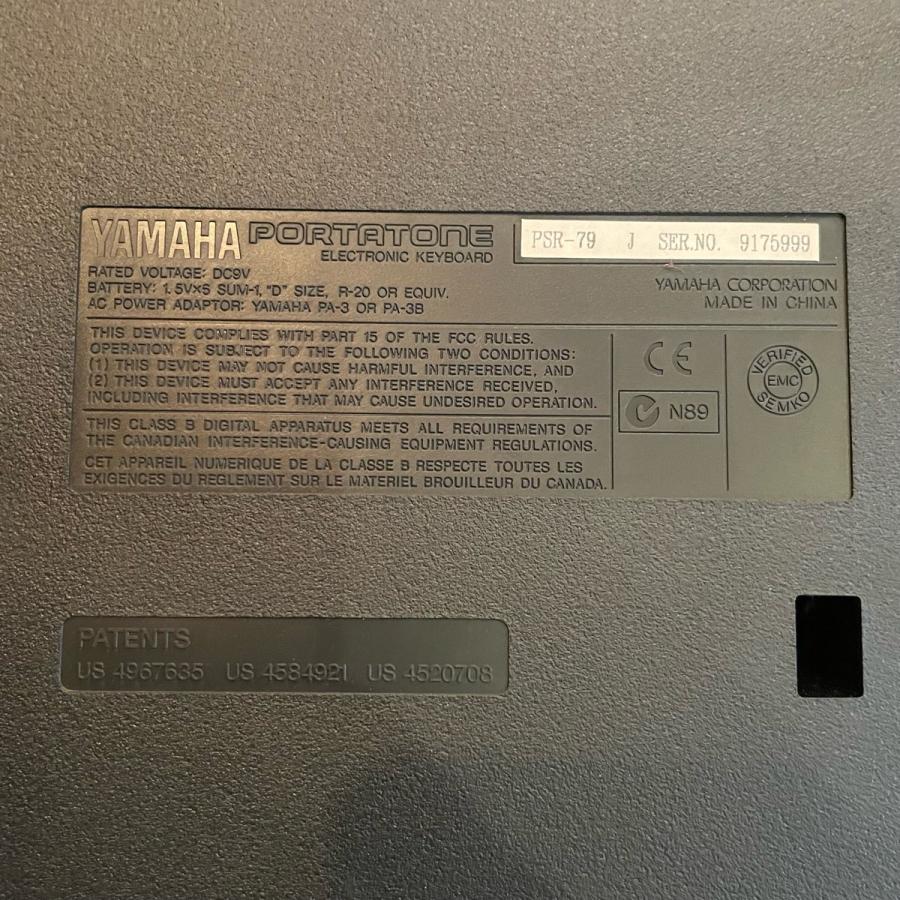 YAMAHA（ヤマハ） Yamaha PSR-79 keyboard キーボード -GrunSound-f848