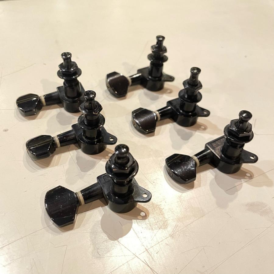 Jin-Ho エレキギター用 片側六連ペグ ブラックパーツ Guitar Parts