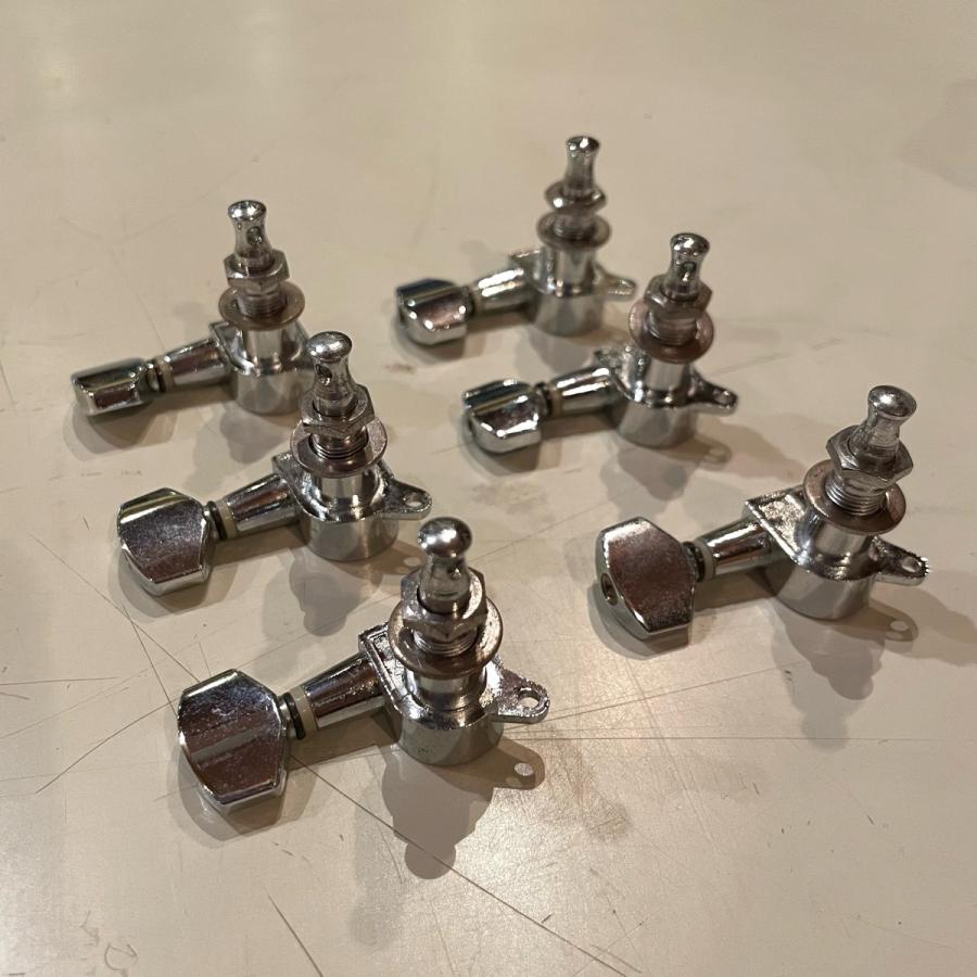 Yolnth エレキギター用 片側六連ペグ クロームパーツ Guitar Parts