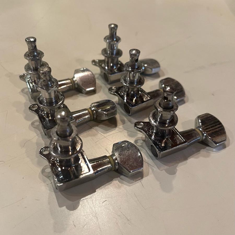 Gotoh エレキギター用 片側六連ペグ クロームパーツ Guitar