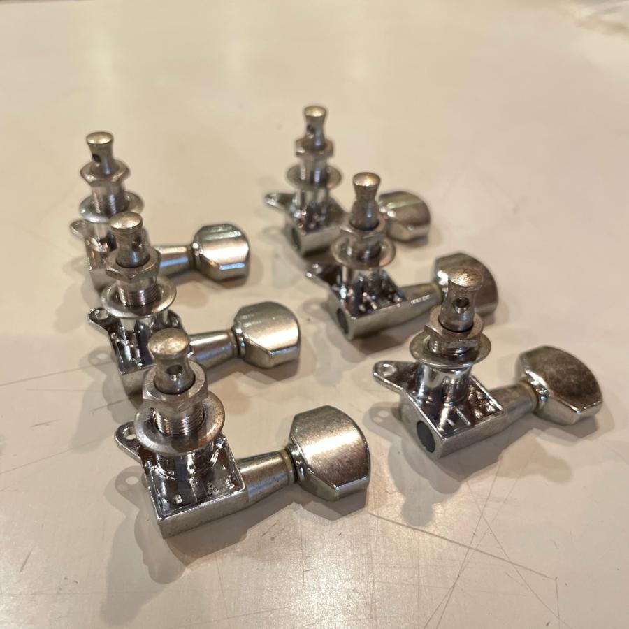 エレキギター用 片側六連ペグ クロームパーツ Guitar Parts