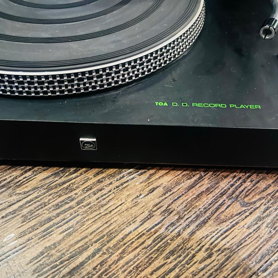 近々処分予定 TOA D. D. RECORD PLAYER TOA Toa DD-100 レコードプレーヤー ダイレクトドライブ方式 ターン