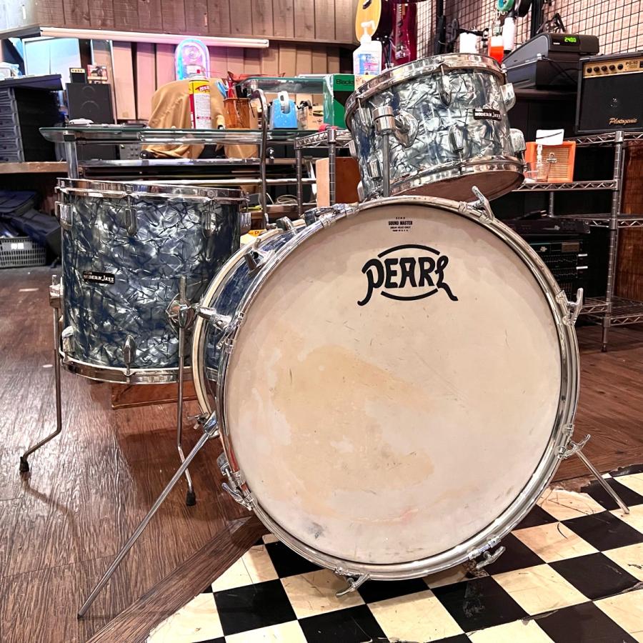 Pearl Modern Jazz ドラムセット 3点セット ブルーマリンスパークル 亀