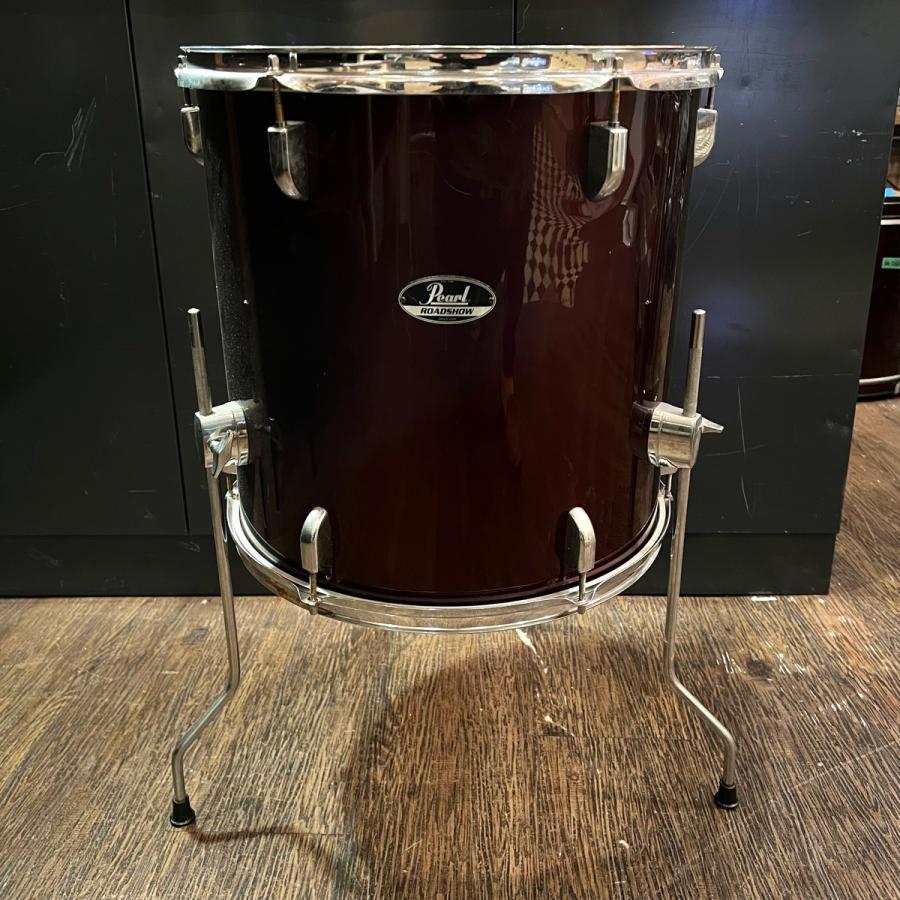 希少品 Pearl パール　EXPORT SERIES フロアタム　16インチ Pearl パール Roadshow series フロアタム 16×16インチ ダークレッド
