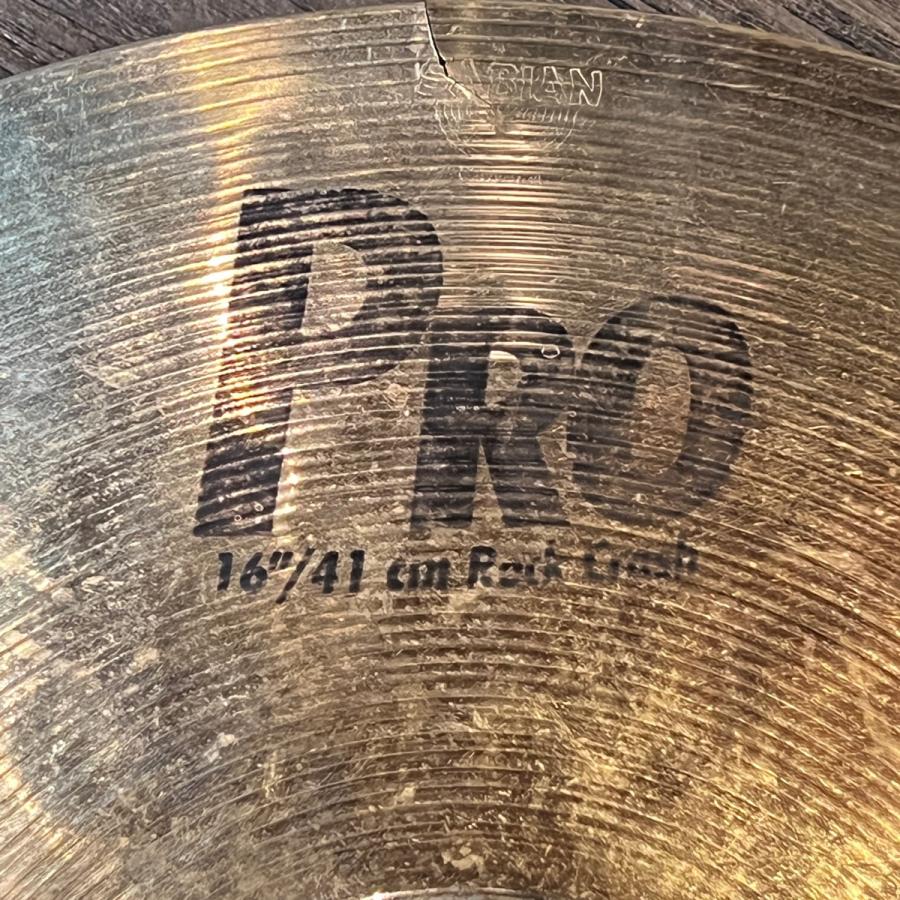 Sabian セイビアン Pro Rock Crash 廃番 クラッシュシンバル 16インチ 