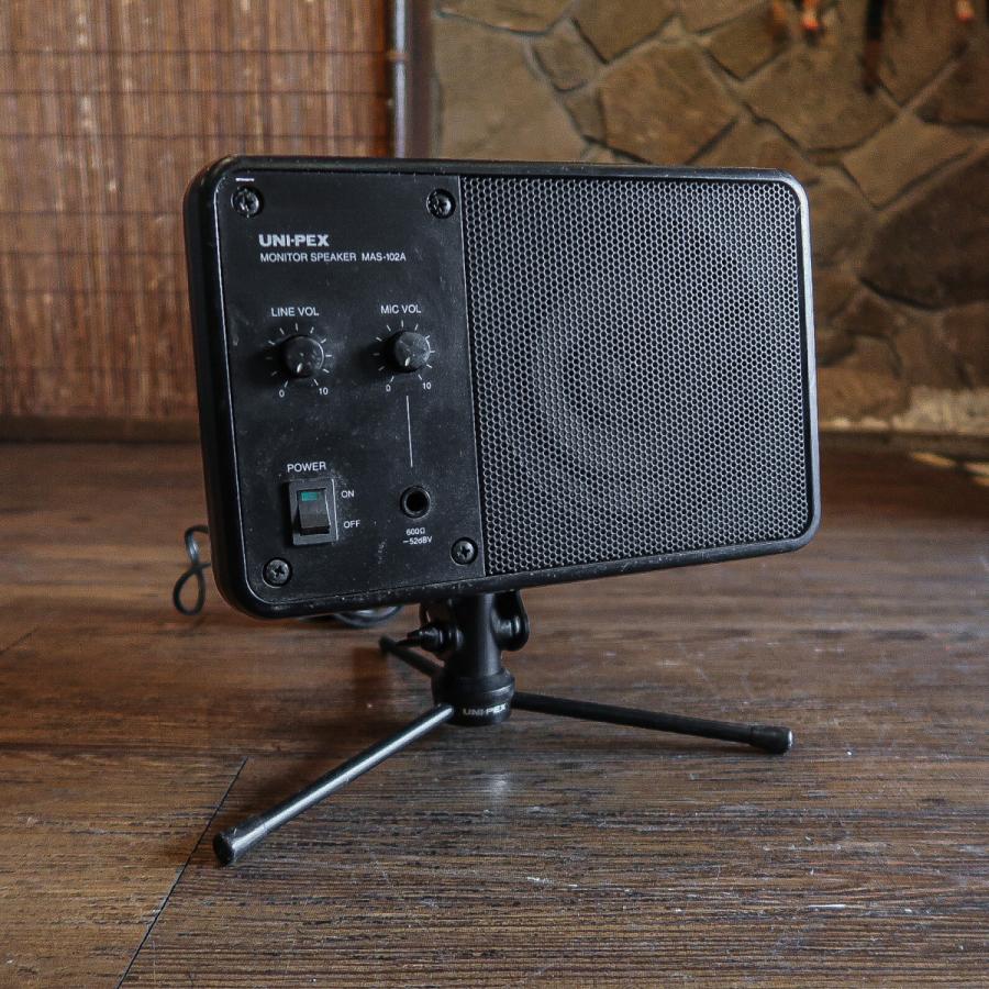 美品 UNI-PEX MAS-102A アンプ内蔵モニタースピーカー 現状品- UNIPEX MAS-102A ユニペックス スピーカー -GrunSound-j470