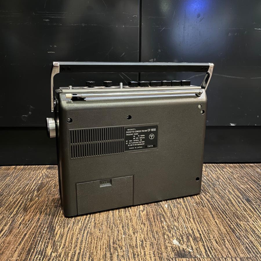 SONY CF-1610 カセットコーダー FM/AMラジオ　ラジカセ　レトロ SONY Sony CF-1610 カセットレコーダー ソニー 現状品 - m656