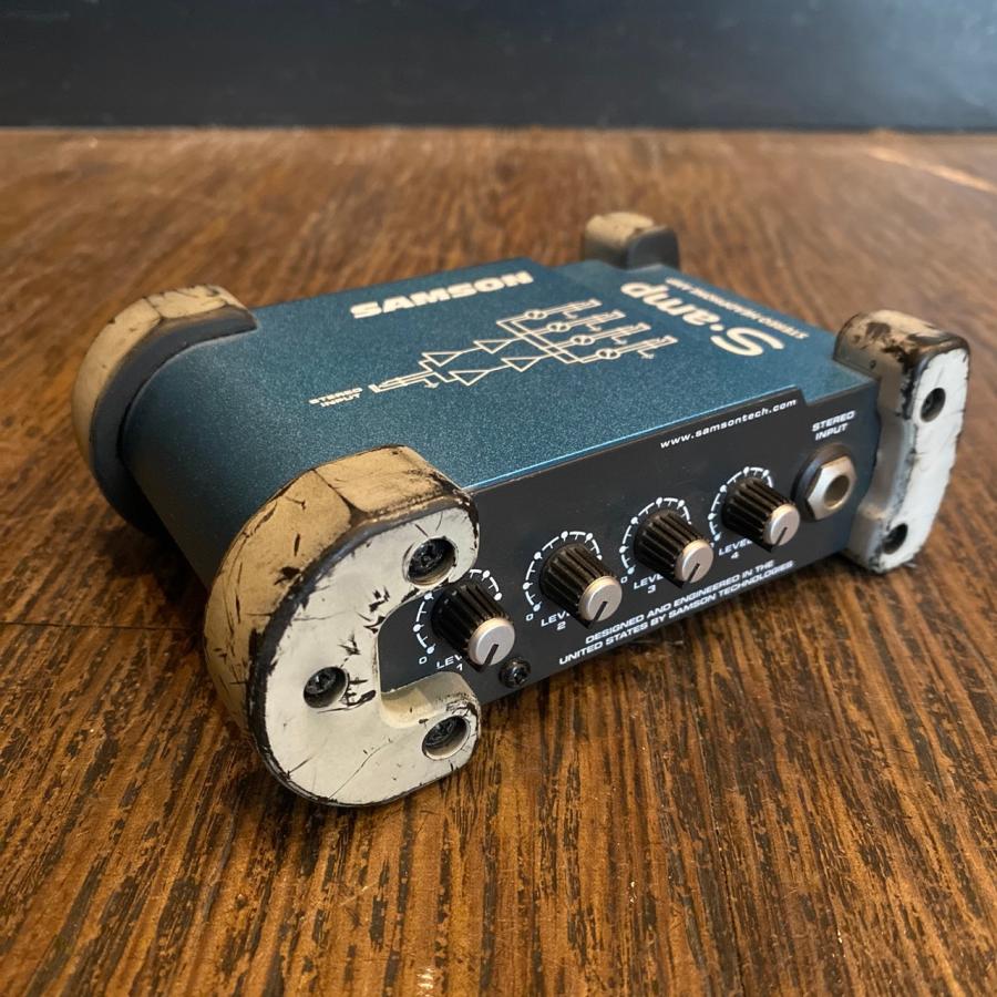 SAMSON Q5 ヘッドフォンアンプ 録音モニターに Samson S.Amp サムソン ヘッドフォンアンプ -n236 : GrunSound Yahoo