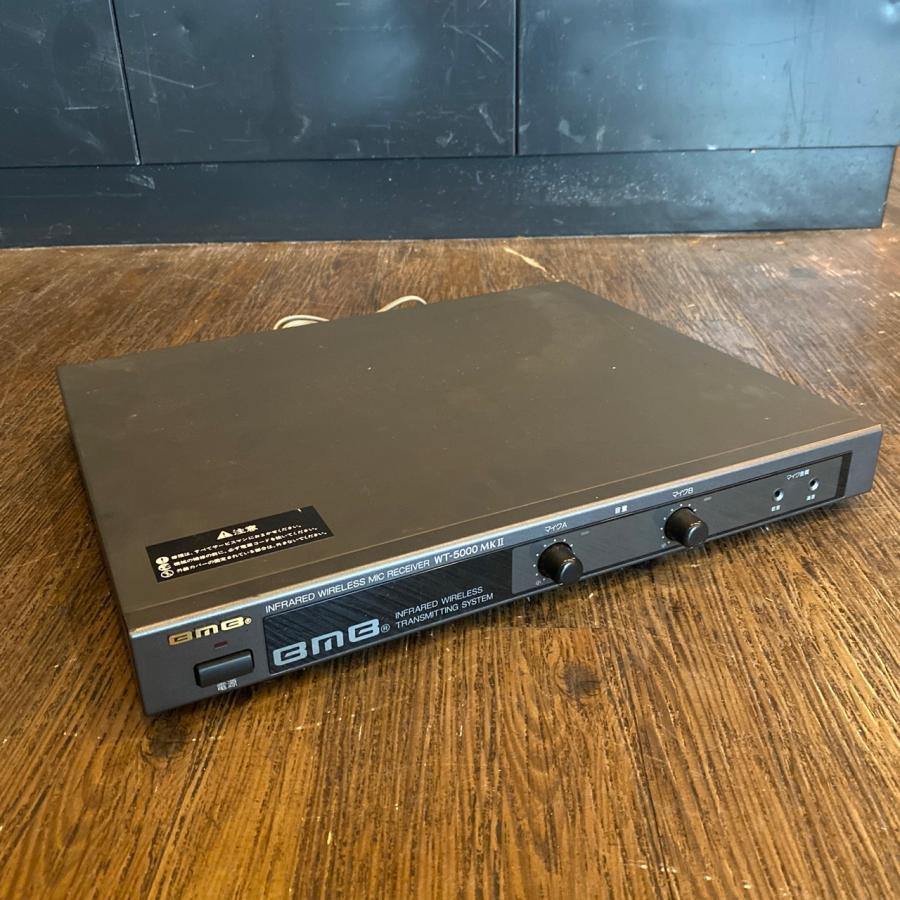 BMB WT-5000 ワイヤレスマイク受信機　セット　新品マイク電池 BMB WT-5000 MKII ビーエムビー ワイヤレスマイクレシーバー 1Uサイズ