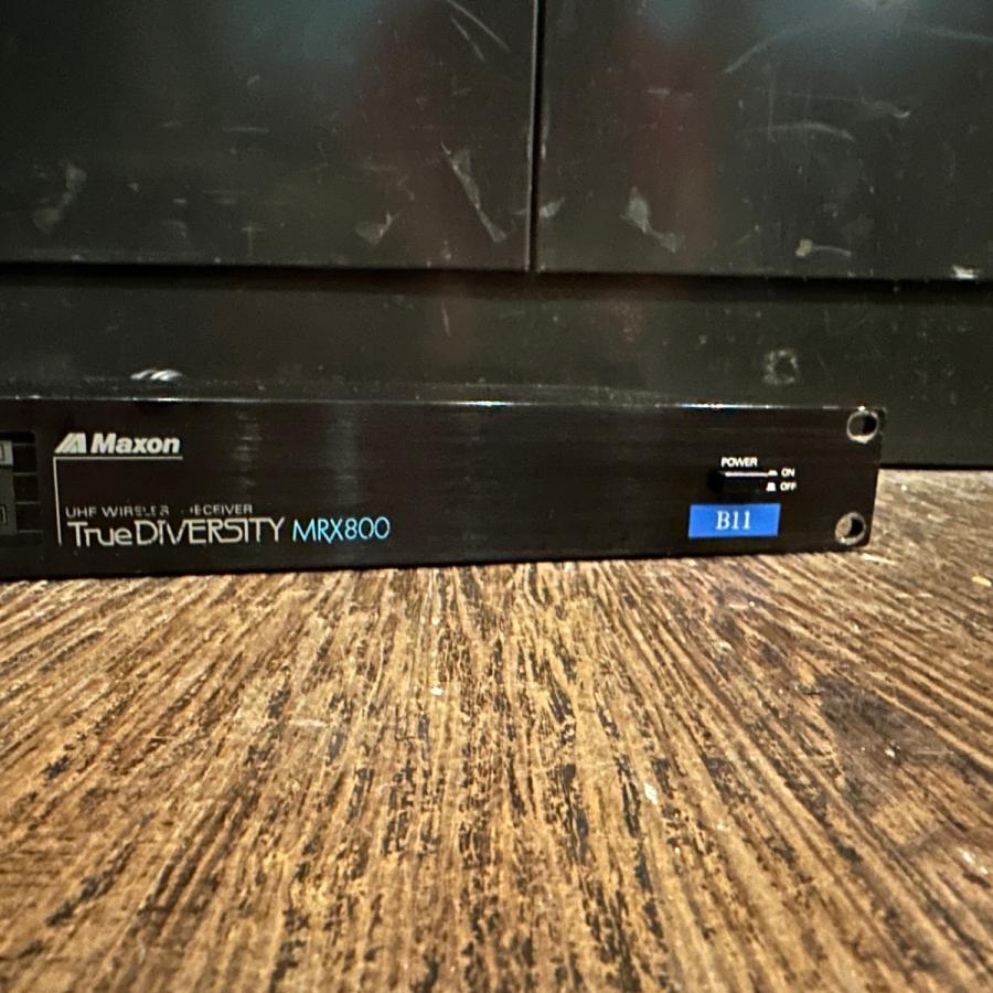 本日限りの価格！【ジャンク】MAXON MRX800 ワイヤレスマイクシステム MAXON Maxon MRX800 ワイヤレス レシーバー 1Uサイズ PA機器 音響