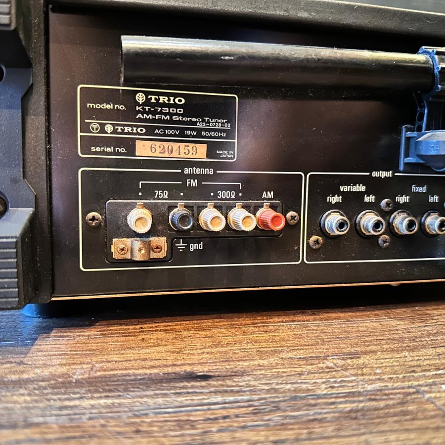 TRIO KT-7300  AM-FM  tuner   ジャンク Trio KT-7300 AM-FM Stereo Tuner 5連バリコン トリオ FM/AMチューナー