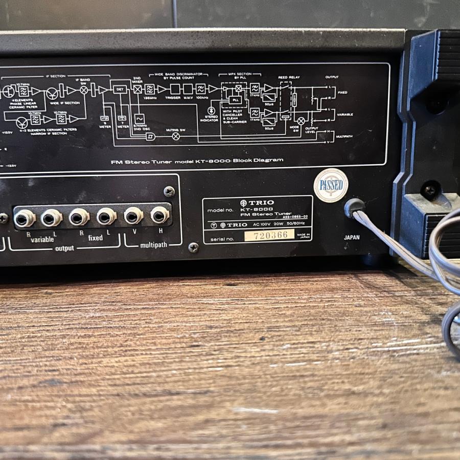 Trio KT-8000 Pulse Count FM Stereo Tuner 7-Gang Variable Capacitor