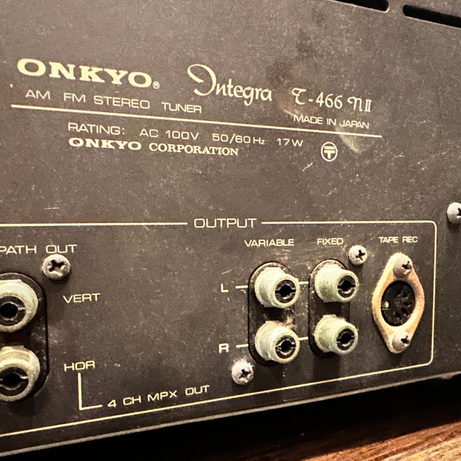 ONKYO（オンキヨー） Onkyo Integra T-466NII AM-FM Stereo Tuner Wood