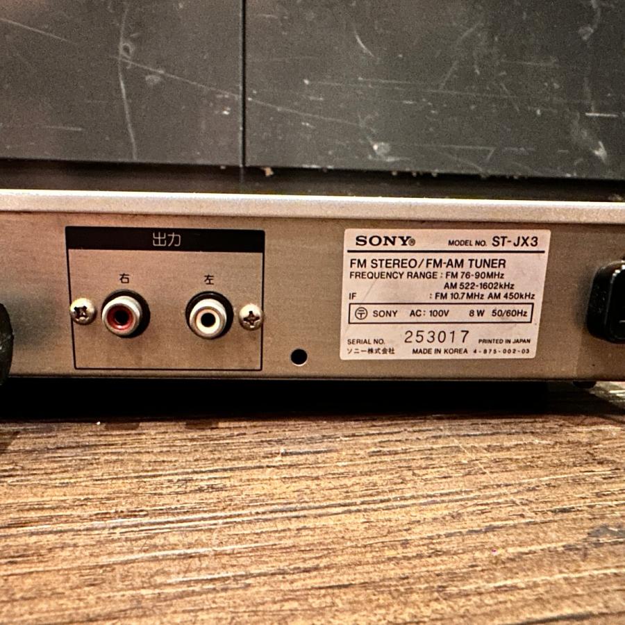 SONY（ソニー） Sony ST-JX3 FM/AM Tuner Black FM/AMチューナー -r576