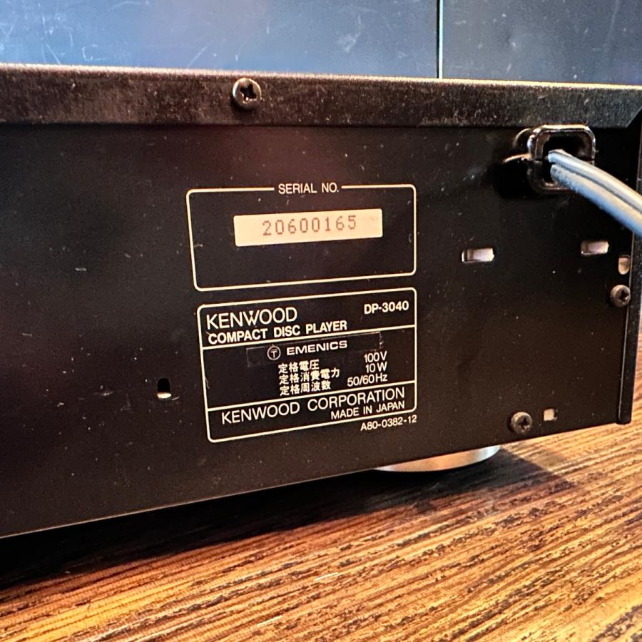 ケンウッド Kenwood DP-3040 Compact Disc Player CDプレーヤー 18bit