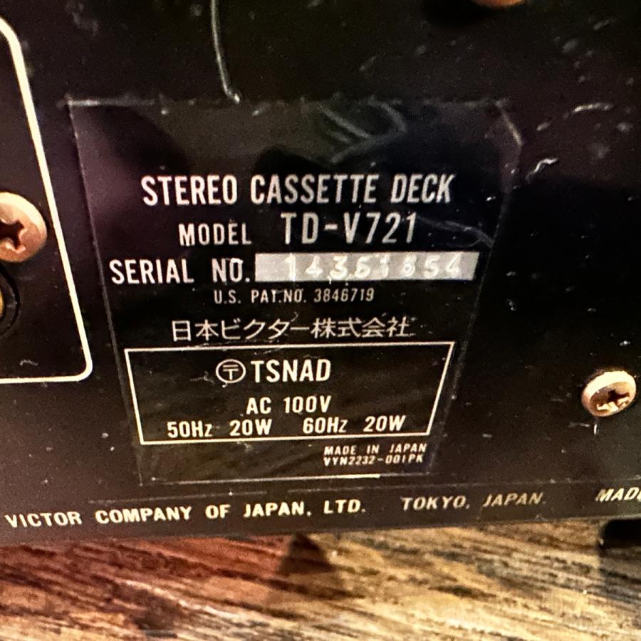 Victor（ビクター） Victor TD-V721 3HEAD Stereo Cassette Deck Dolby