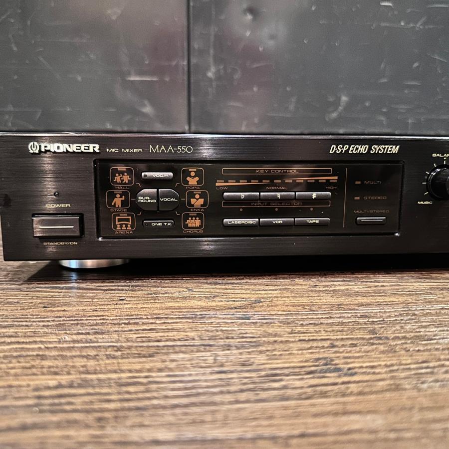 Pioneer MAA-550 DSPエコー付きマイクミキサー 送料無料 Pioneer（パイオニア） Pioneer MAA-550 DSP ECHO SYSTEM マイク