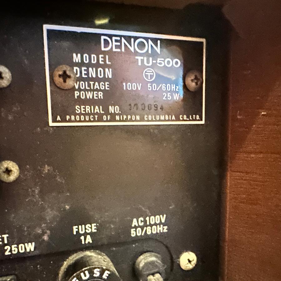 DENON（デノン） Denon TU-500 アナログFMステレオチューナー 5連