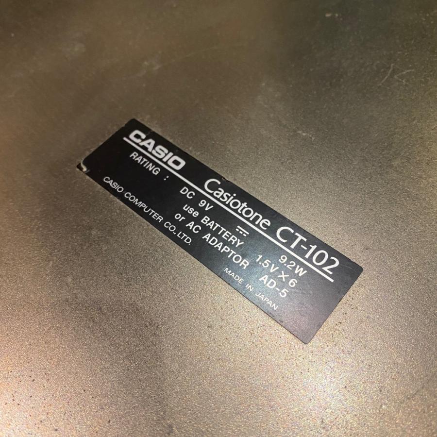 CASIO Casiotone CT-102 32鍵キーボード CASIO CT-102 Keyboard カシオ キーボード -GRUN SOUND-w833