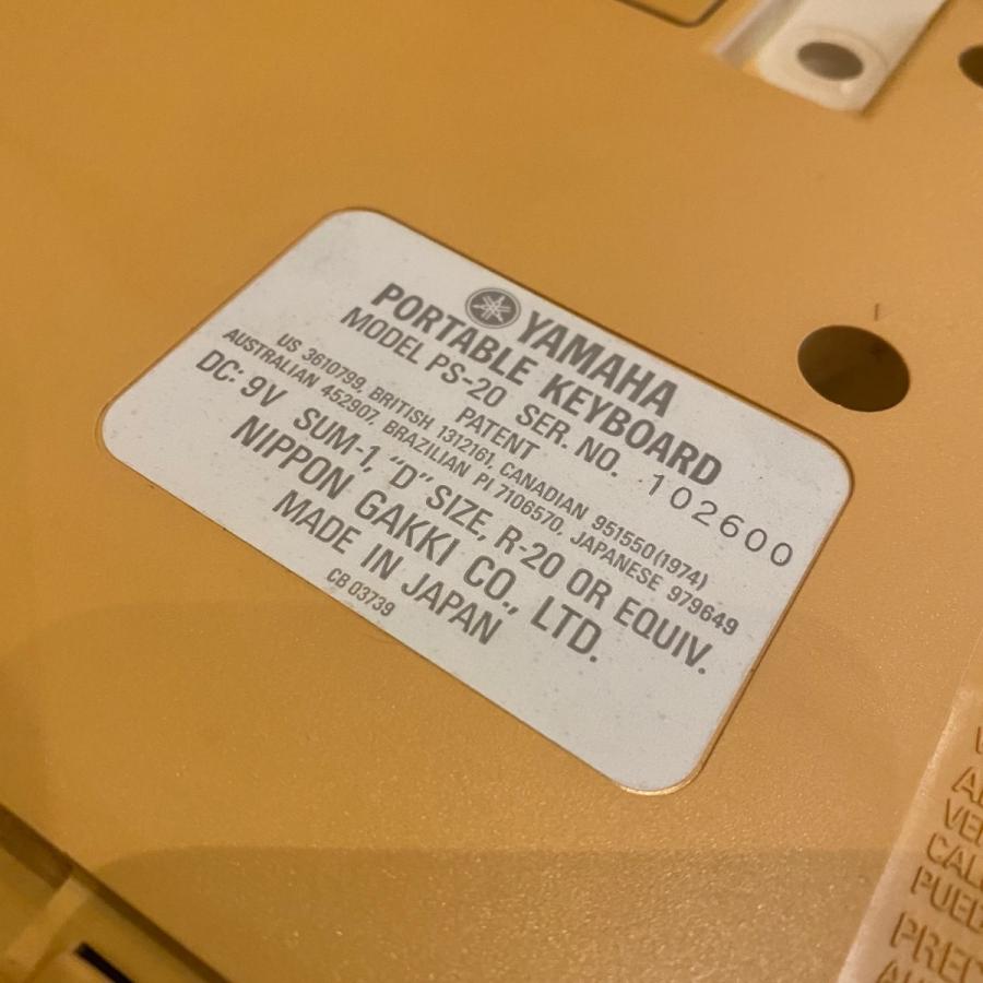 YAMAHA -ビンテージ- PS-20 Keyboard ヤマハ キーボード