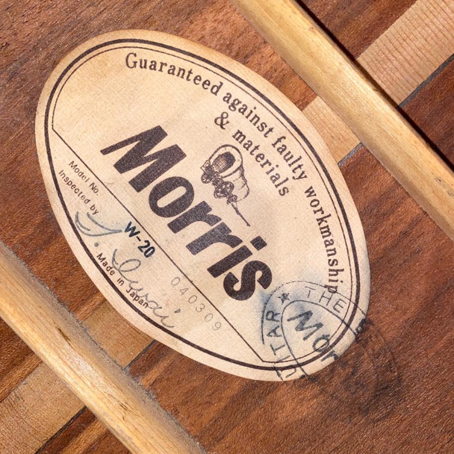 タグ付き美品◎Morris アコースティックギター W-20 日本製 モーリス タグ付き美品◎Morris アコースティックギター W-20 日本製