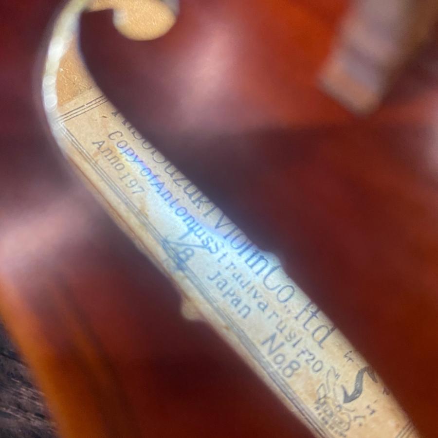 スズキ SUZUKI No.8 1/8 1970年代 String Instrument バイオリン スズキ SUZUKI No.8 1/8 1970年代 String Instrument バイオリン