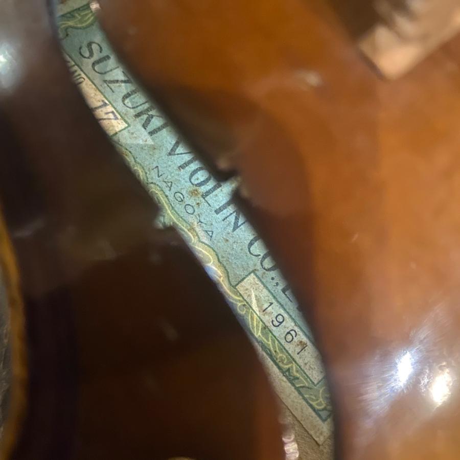 スズキ Suzuki No.17 1/2 1961年 Violin 分数バイオリン