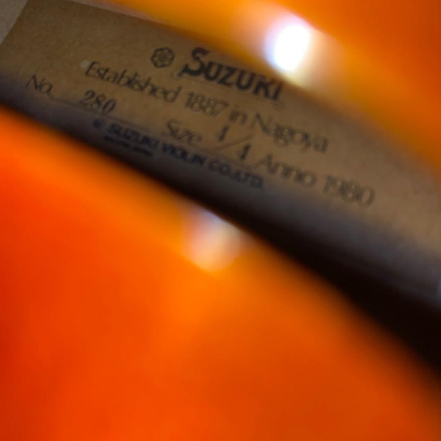 スズキ Suzuki No.280 4/4 1980年 Violin バイオリン -GrunSound スズキ Suzuki No.280 4/4 1980年 Violin バイオリン -GrunSound