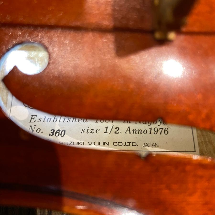 スズキ Suzuki No.360 1/2 1976年製 Violin バイオリン スズキ Suzuki No.360 1/2 1976年製 Violin バイオリン