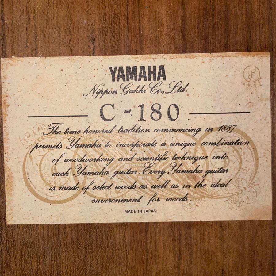 ヤマハ　クラシックギター　C-180　ピッチパイプ・ケース付　C　R7303B ヤマハ クラシックギター C-180 ピッチパイプ・ケース付 C