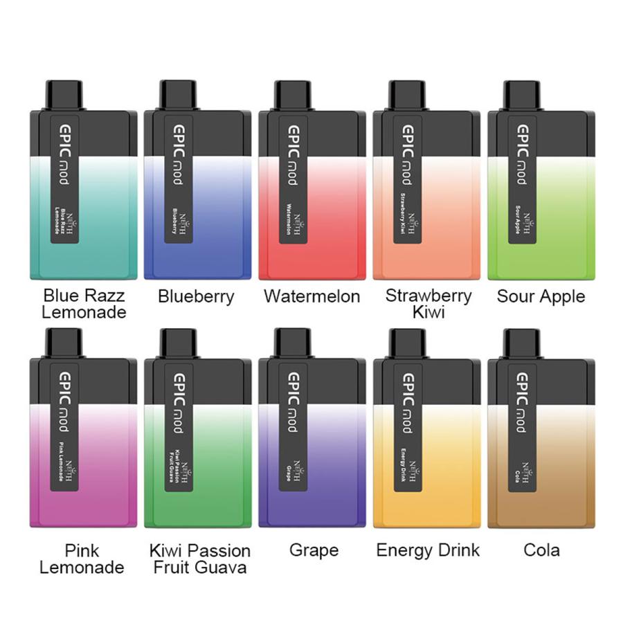 電子タバコ 使い捨て ポケットシーシャ 5500パフ NEITH EPICMOD 650mAh