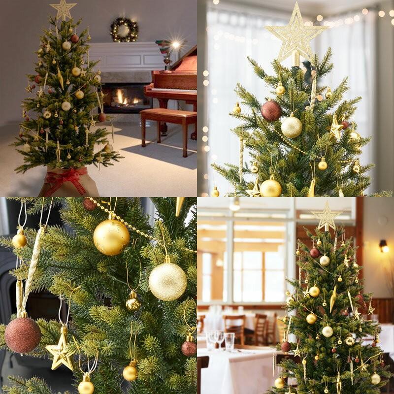 クリスマスツリー用 オーナメントセット 71個 33個 71p ボール レッド ピンク 33p モノトーン ブラック 大人 セット アソート 飾り 星 椚 X Groovy 通販 Yahoo ショッピング