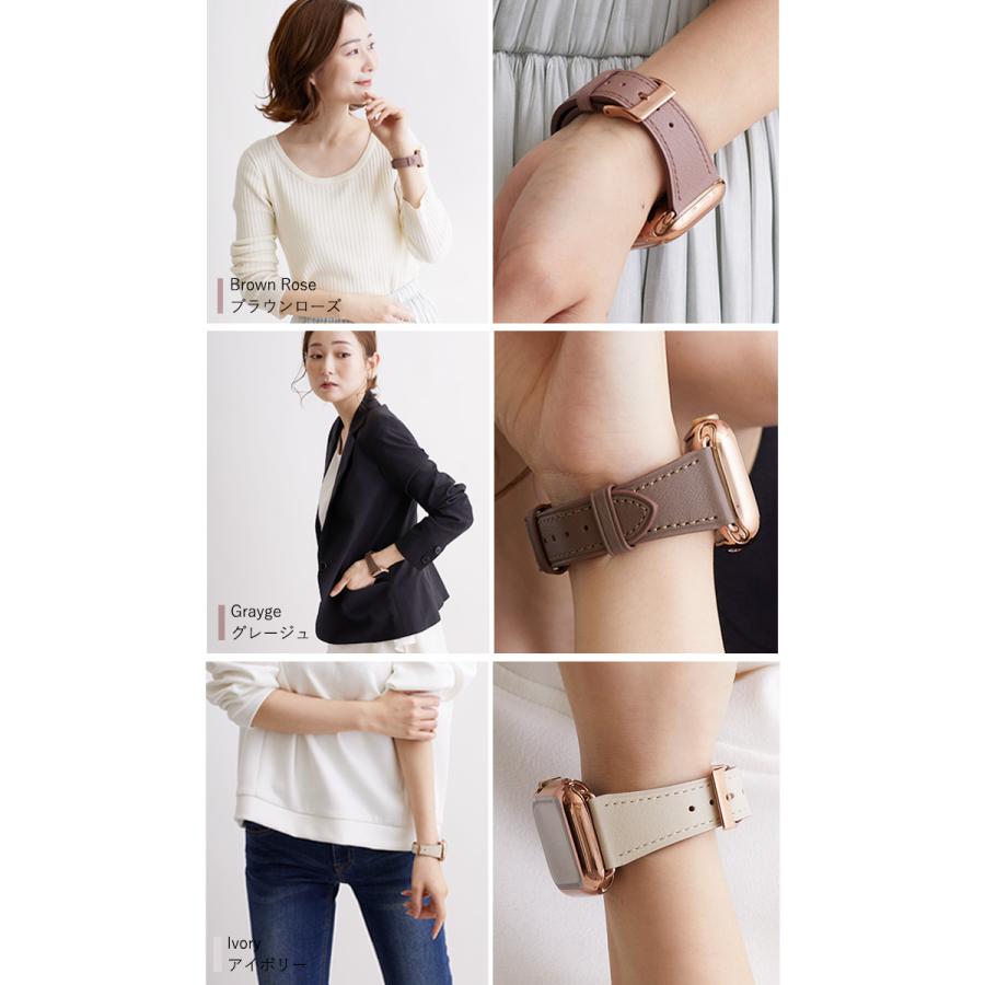 高評価4.61 アップルウォッチ バンド apple watch ベルト 女性 革 本革