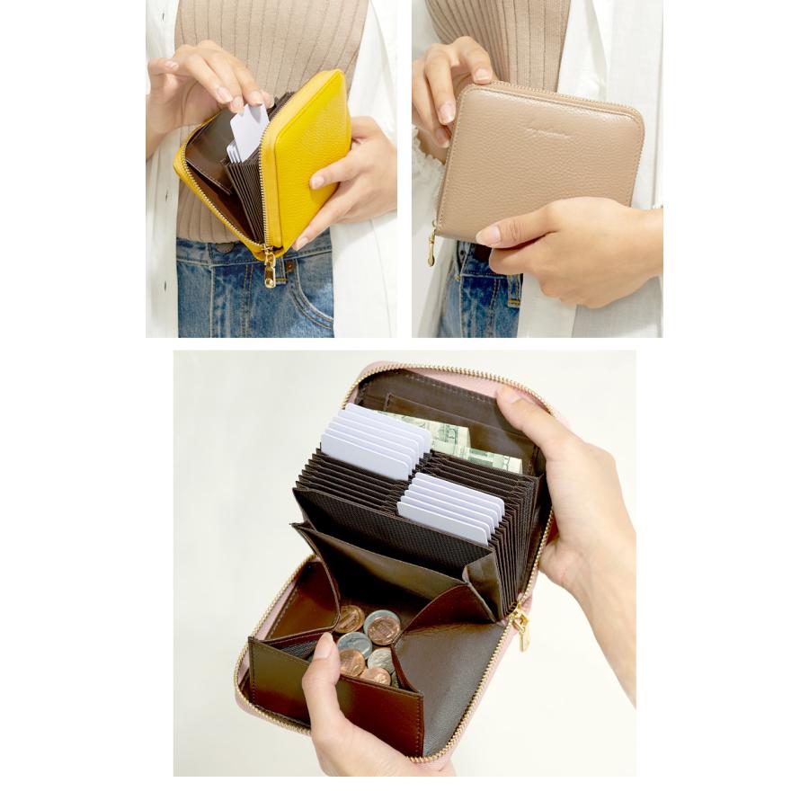 Lupilina 【 カード25枚収納 】 小銭入付マルチカードケース 財布