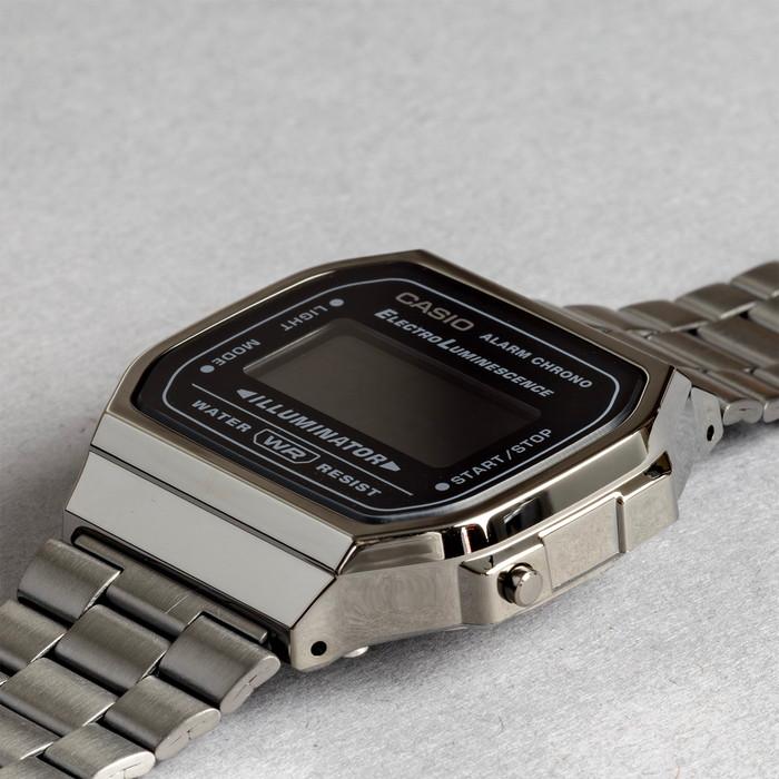 【新品未使用】カシオメタルバンド ガンメタ A168WGG-1B　海外モデル カシオ CASIO A168WGG-1B ビンテージ チプカシ メンズ 腕時計 ブランド