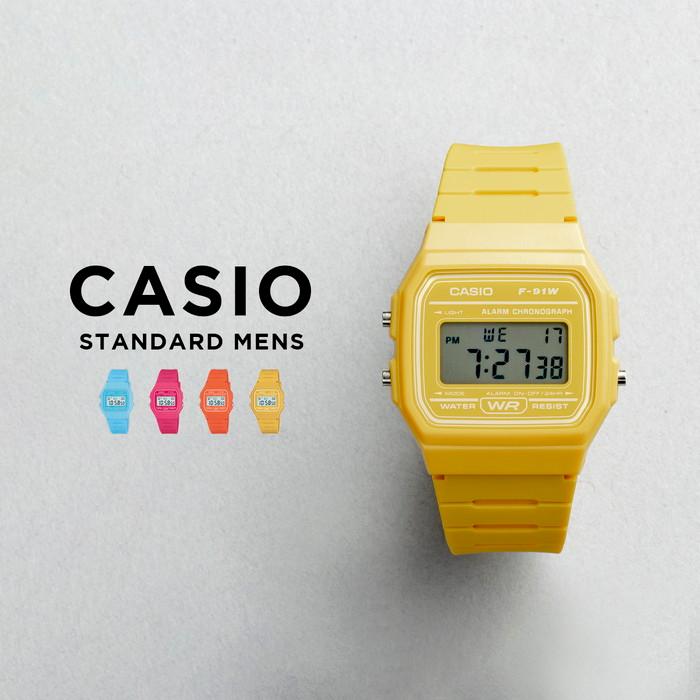 カシオ CASIO F-91W オレンジ　チープカシオ　　海外 CASIO腕時計 F-91W オレンジ チープカシオ チプカシ 美品｜Yahoo