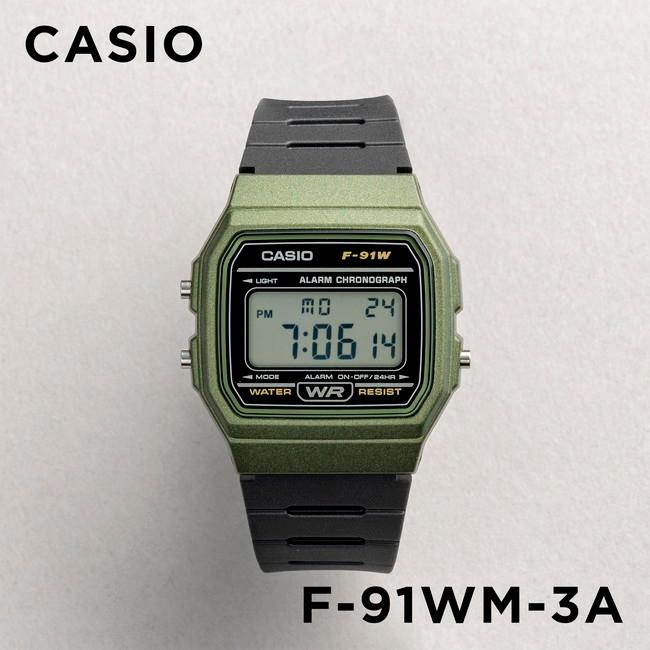 【有名人芸能人】 公式通販 10年保証 CASIO STANDARD カシオ スタンダード F-91WM-3A 腕時計 時計 ブランド メンズ レディース キッズ 子供 男の子…