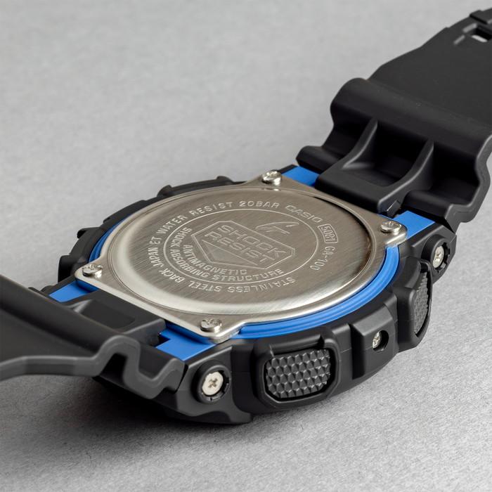 G-SHOCK 電池新品 　GA-100 ブルー ジーショック g-shock G-SHOCK 電池新品 GA-100CB ブルー迷彩 カモフラ CASIO｜Yahoo!フリマ