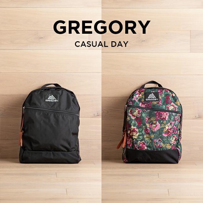 GREGORY CASUAL DAY グレゴリー カジュアルデイ バッグ リュック リュックサック バックパック A4 ブランド 通学 通勤 メンズ レディース 黒 花柄 ギフト | GREGORY